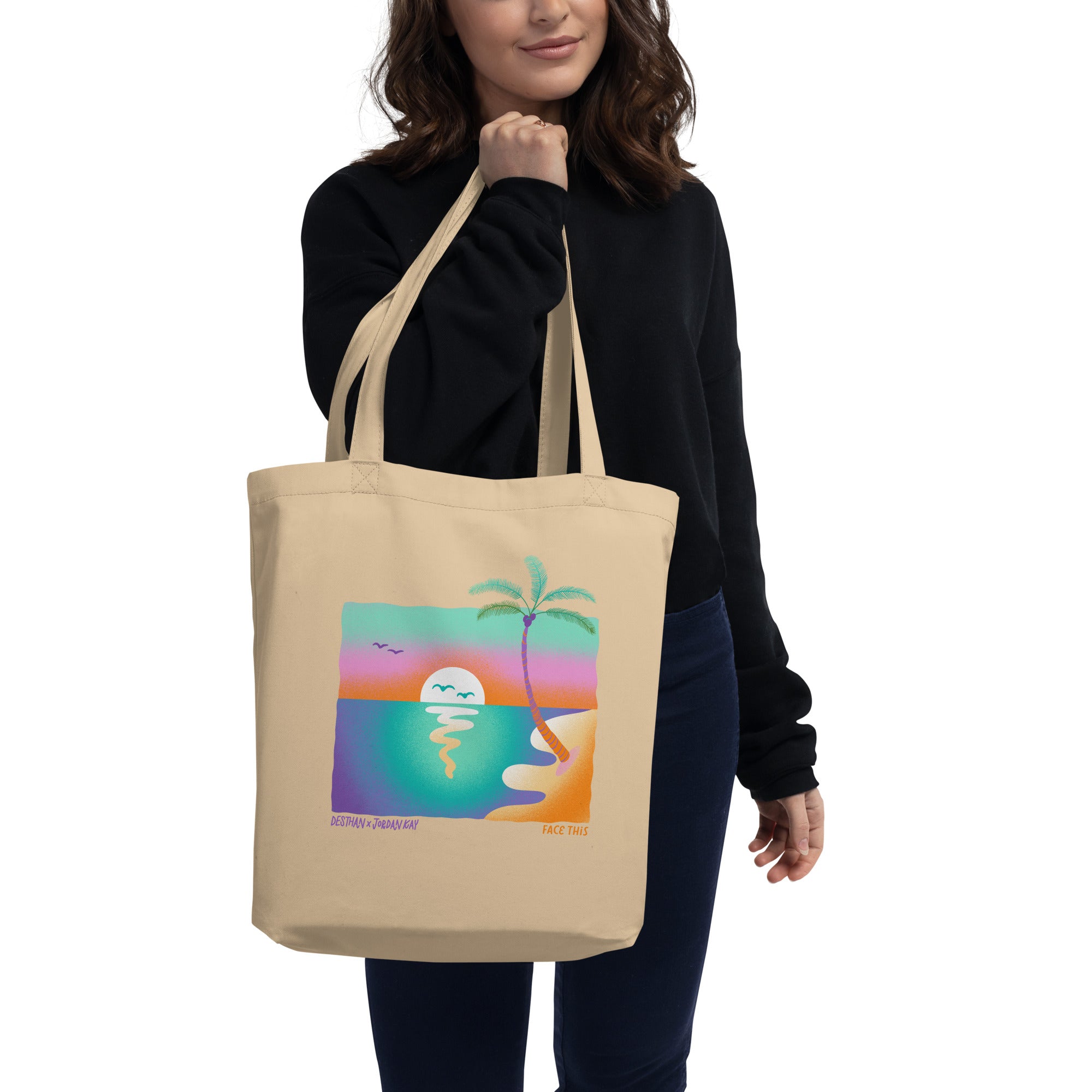 Jordan Kay x Face This Eco Tote Bag
