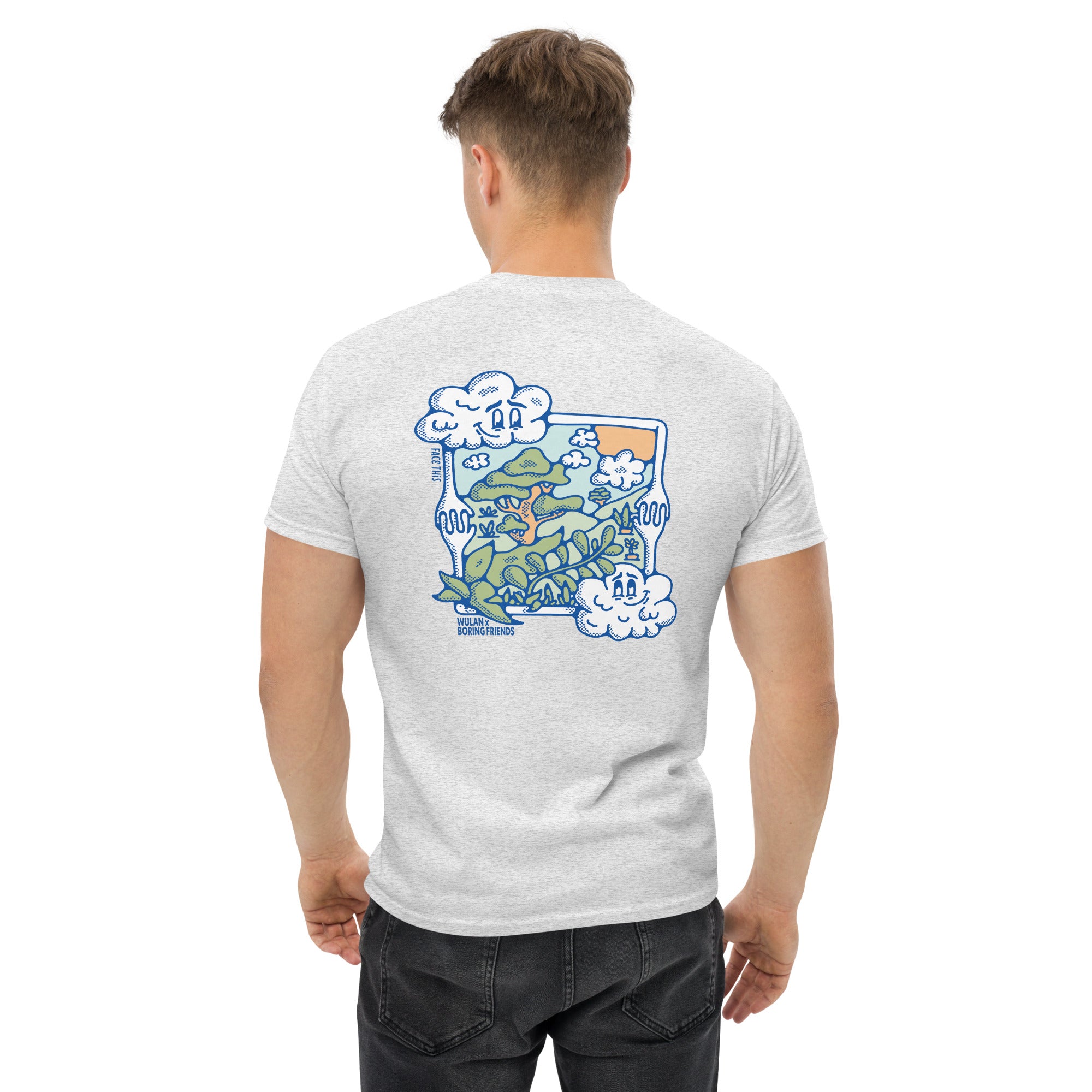 Boring Friends x Face This T-shirt [back]